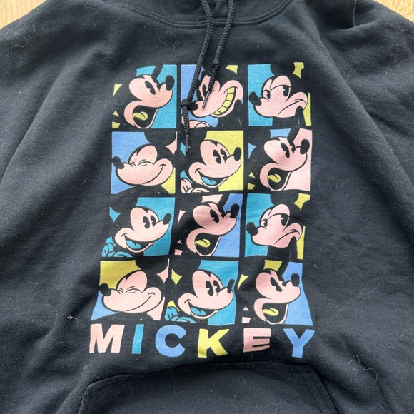NEFF MICKEY MOUSE PRINT Black Hoodie Sweater - L - Picture 4 of 10